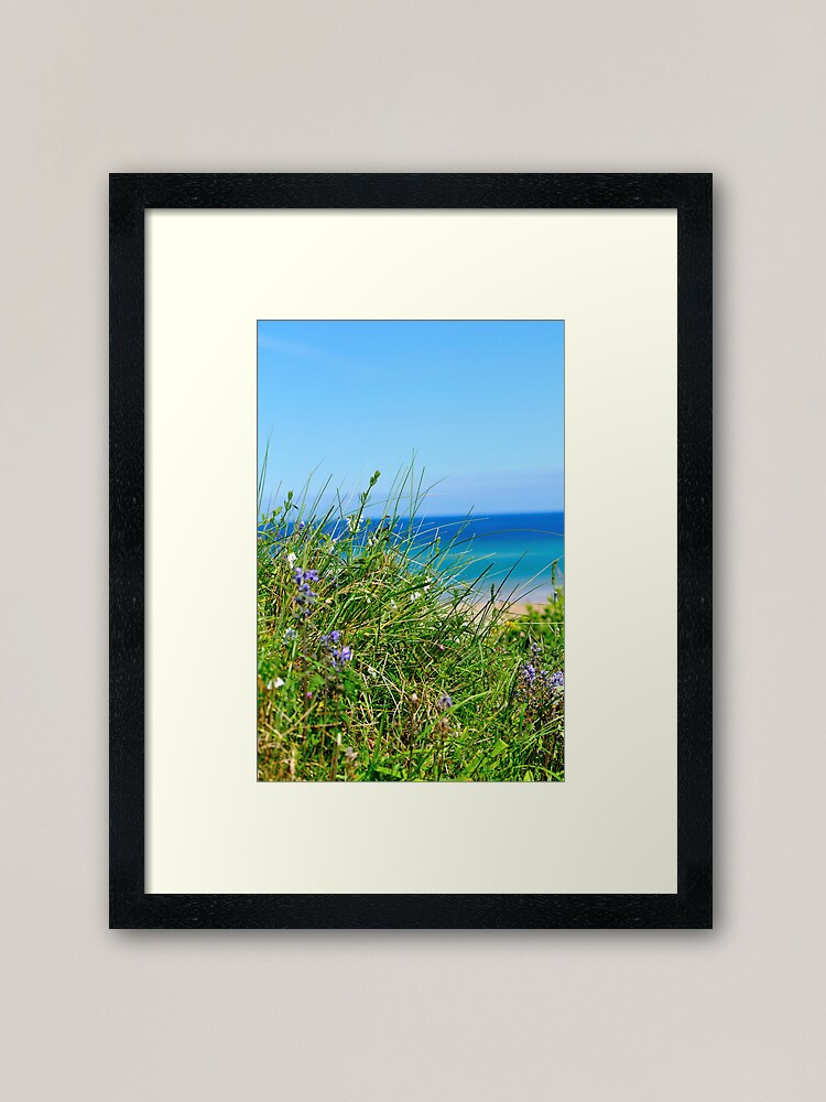 Thumbnail 2 of 7, Framed Art Print, Grass and Sea designed and sold by Paul Eden.