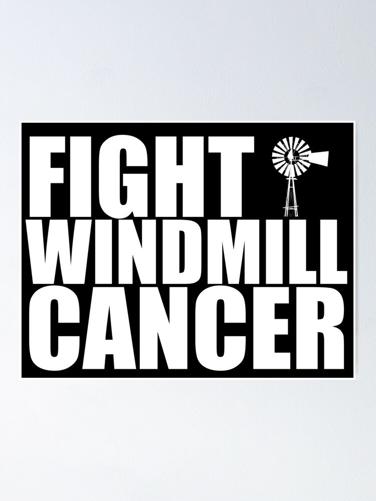 Stop Windmill Cancer Awareness T-Shirt Stop Windmill Cancer Awareness T-Shirt