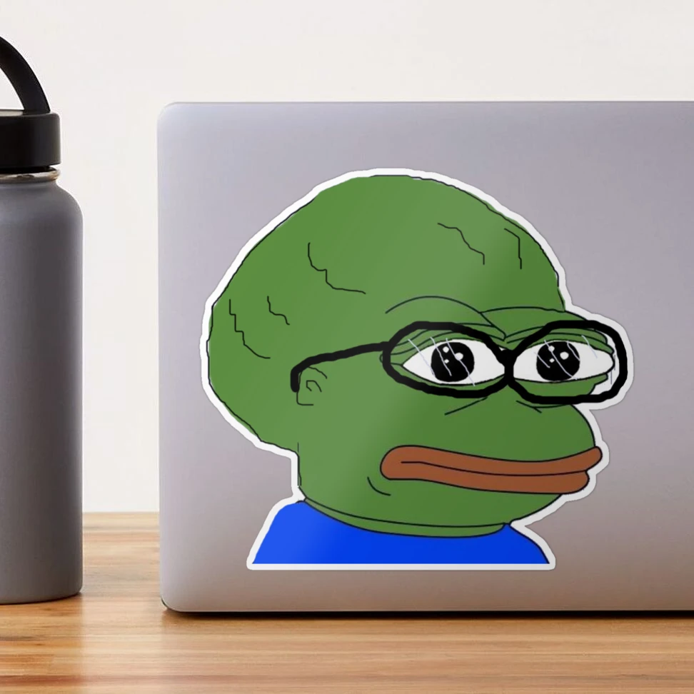 Smart Pepe Sticker