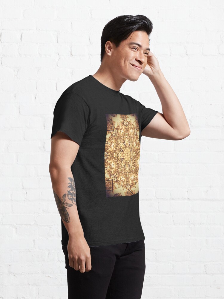 Alternate view of Gold Rush Mandala - Golden Ornate Art Deco Design Classic T-Shirt