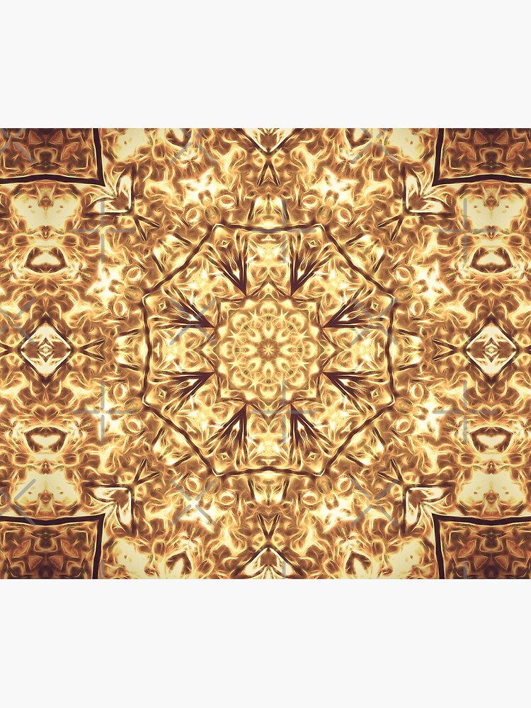Gold Rush Mandala - Golden Ornate Art Deco Design by OneDayArt