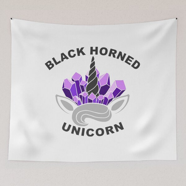 Item preview, Black Horned Unicorn designed and sold by Andrew Browne.