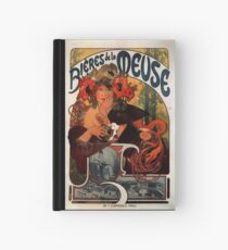 "Bieres de la Meuse" von Alphonse Mucha (Reproduktion) Notizbuch