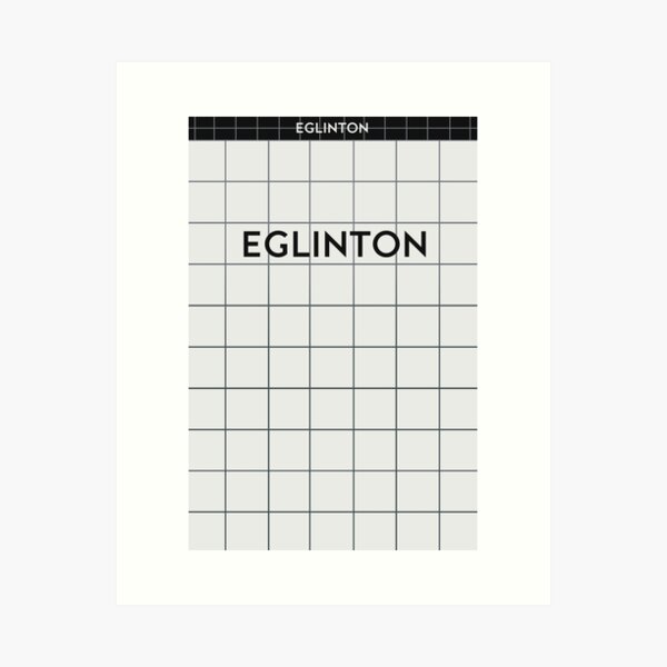 EGLINTON Subway Station Art Print
