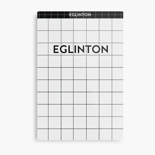 EGLINTON Subway Station Metal Print