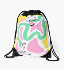 Howdy snake Drawstring Bag