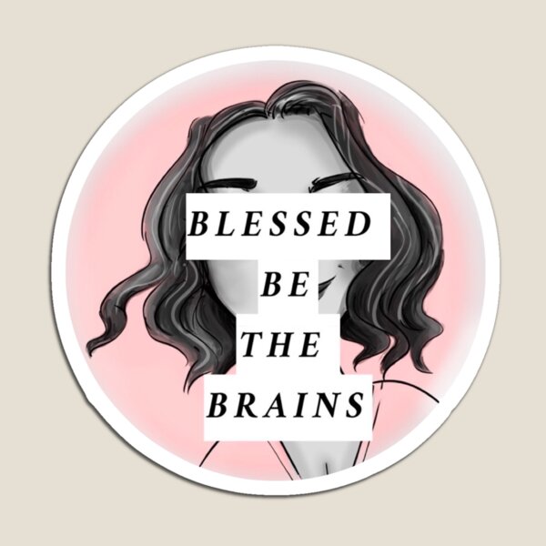 Blessed Be The Brains Logo Magnet