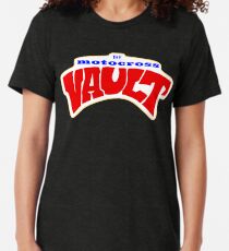 The Motocross Vault White interior Tri-blend T-Shirt