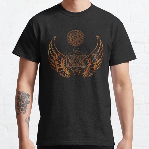Angel Wings Metatron Flower of Life Classic T-Shirt
