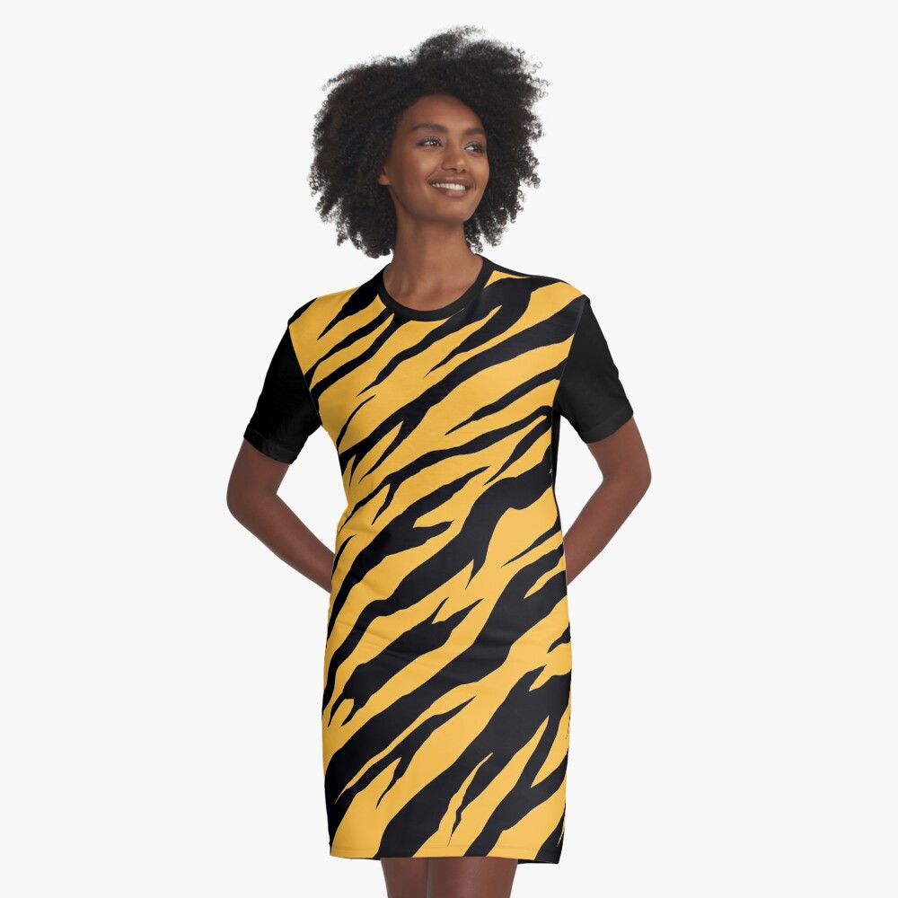 Yellow Tiger Print Dress