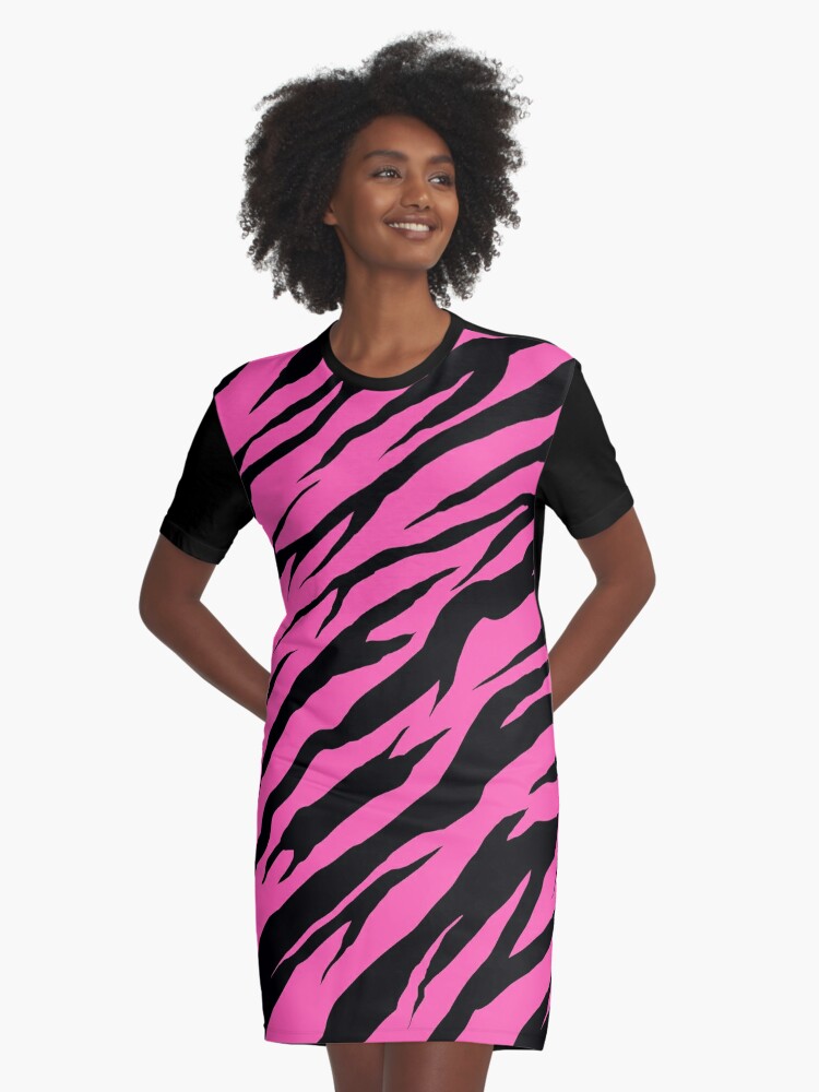 zebra t shirt dress