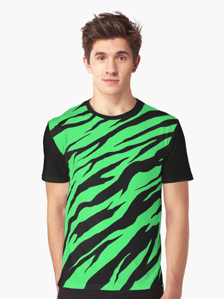 Zebra / Tiger Print Yellow Graphic T-Shirt for Sale by Luke