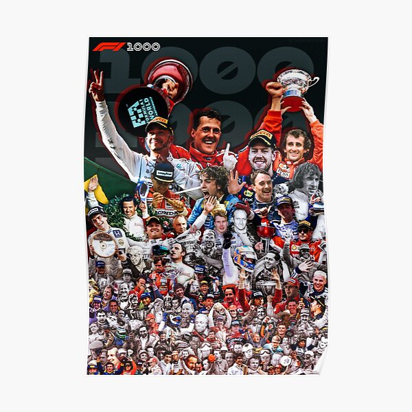 F1's 1000th: Every Grand Prix Winner Poster