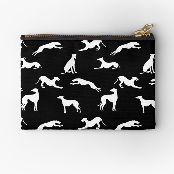 Item preview, Greyt Greyhound Silhouettes - White on Black designed and sold by GreytGraphicals.