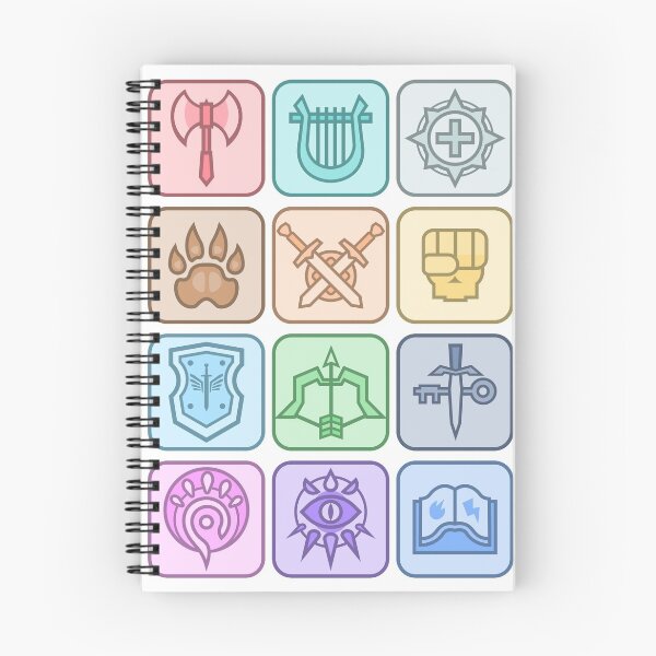Item preview, JoCat Crap Guide to DnD Class Icons [Color] designed and sold by JoCat105.