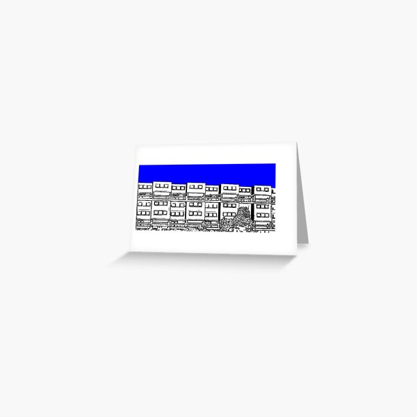 Ashfield Valley Flats, Rochdale Greeting Card