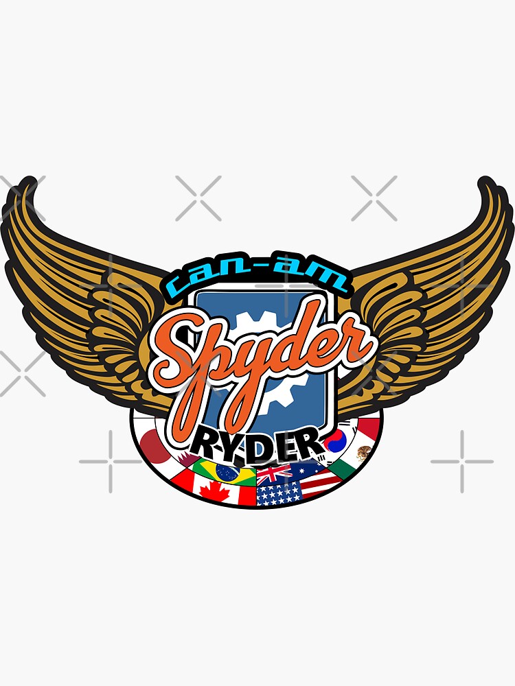 "CanAm Spyder Ryder Wings Flags" Sticker for Sale by