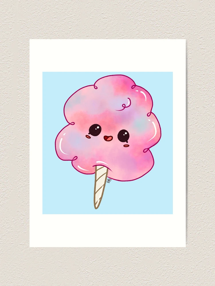 Kawaii Cotton Candy | Art Board Print
