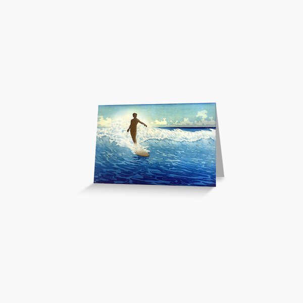 Item preview, 'Hawaii, The Surf Rider' - Charles W. Bartlett designed and sold by Cat Lady Designs.