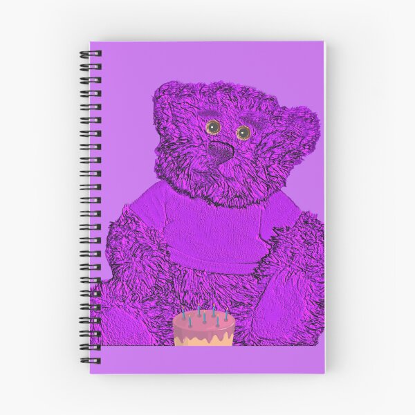 Item preview, Purple Bear with Cake Cutout designed and sold by kristalcurt.