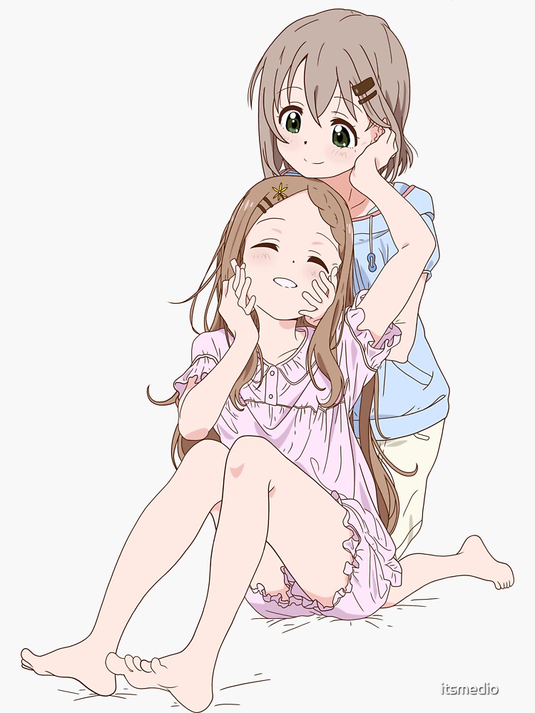 Yama no Susume - Aoi & Kokona Sticker for Sale by itsmedio