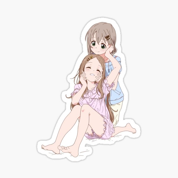 Yama no Susume - Aoi & Kokona Sticker for Sale by itsmedio