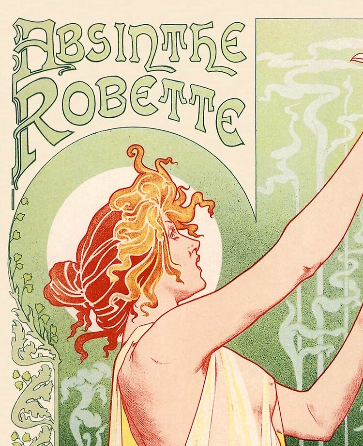 Absinthe Robette By Alphonse Mucha Print Poster Prints Art & Collectibles