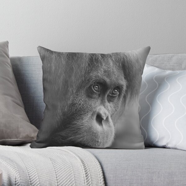 Orangutan Throw Pillow