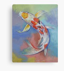 Butterfly Koi Fish Metal Print