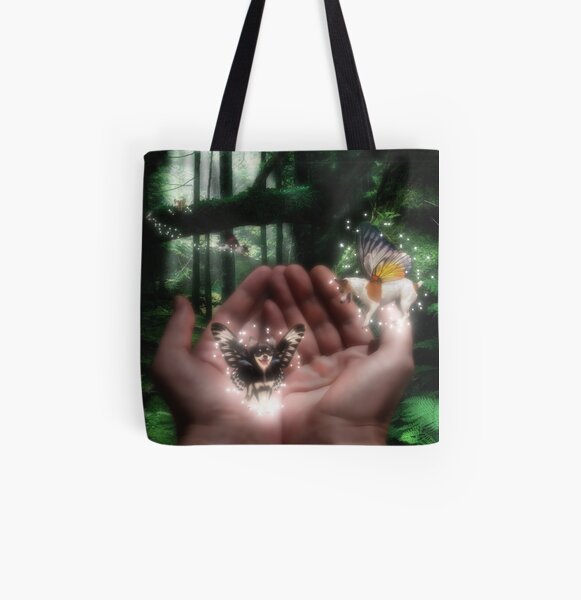 Fairies All Over Print Tote Bag