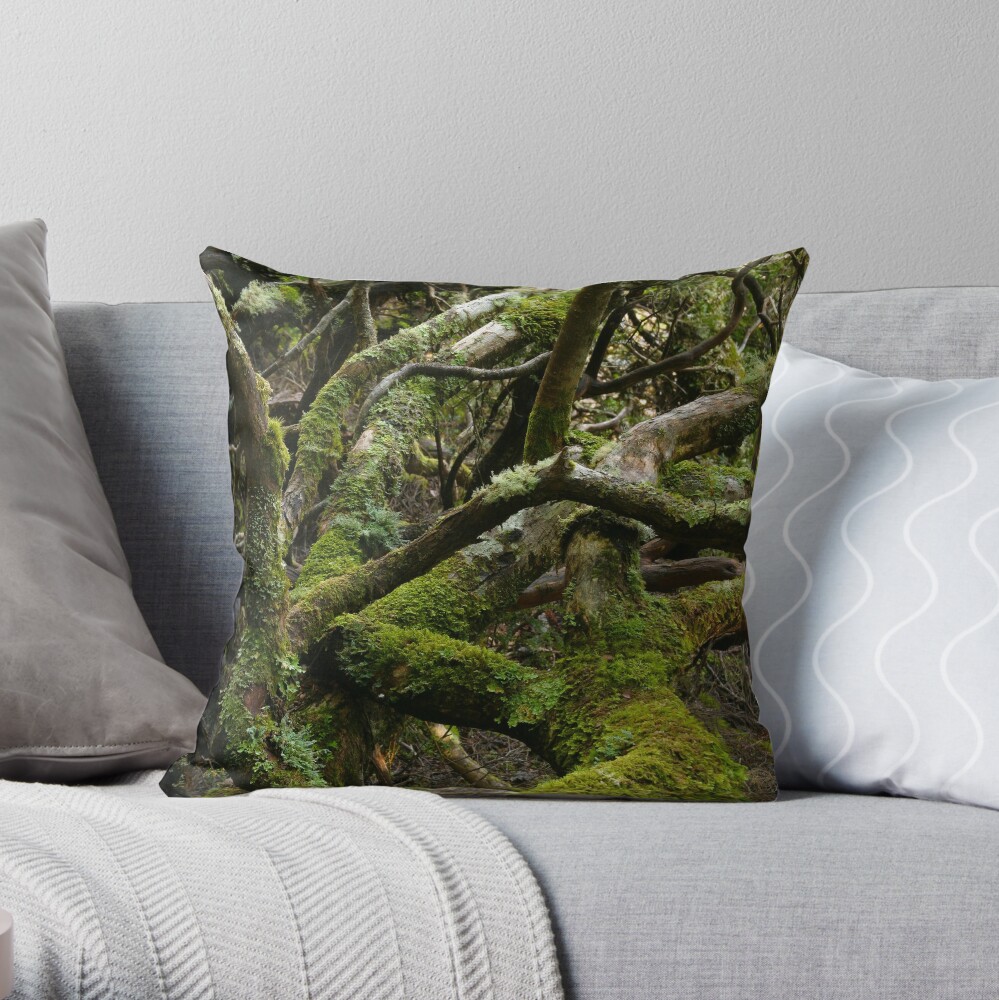 Forest jumble Throw Pillow