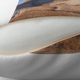 Alternate view of Breakaways sunrise Throw Pillow
