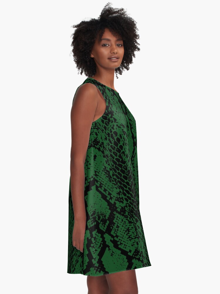 Snakeskin Green" A-Line Dress for Sale by Luke |