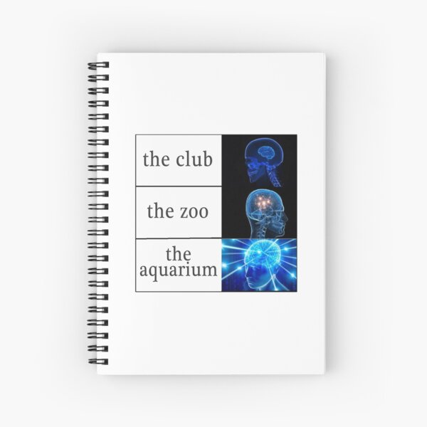 The Club vs The Zoo vs The Aquarium Spiral Notebook
