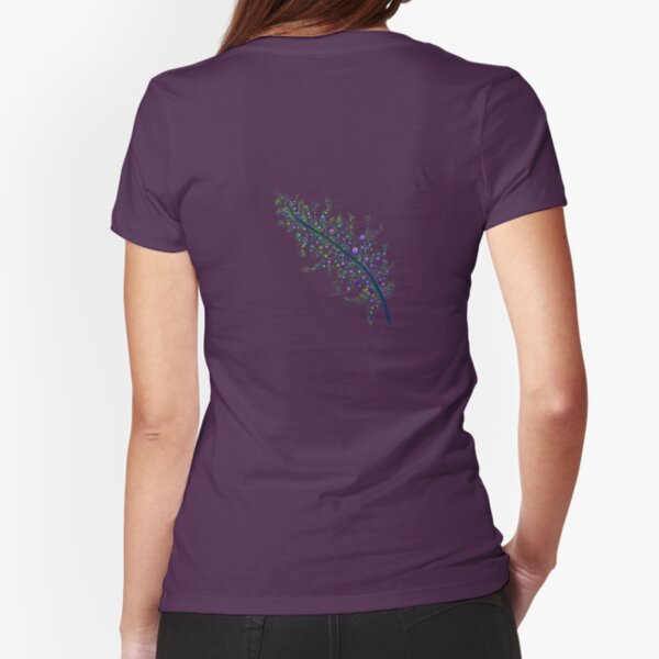 Peacock Feather Fitted T-Shirt