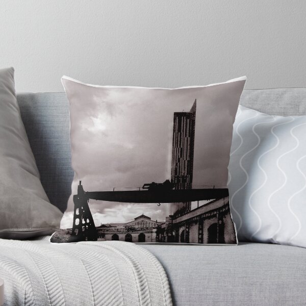 Over Looked by the Hilton Throw Pillow