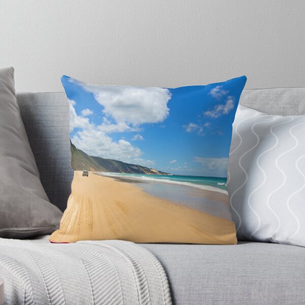 Beach Run Throw Pillow