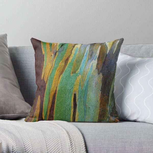 Snow Gum Bark Throw Pillow