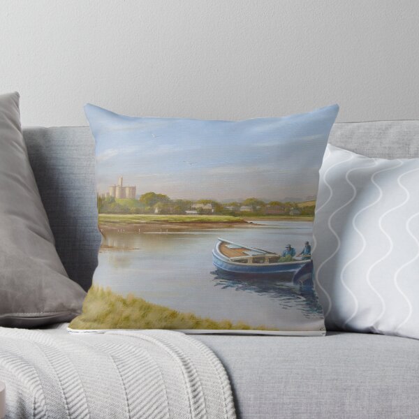 Warkworth from Amble Throw Pillow