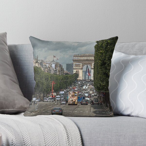 Champs de Ellesse Throw Pillow