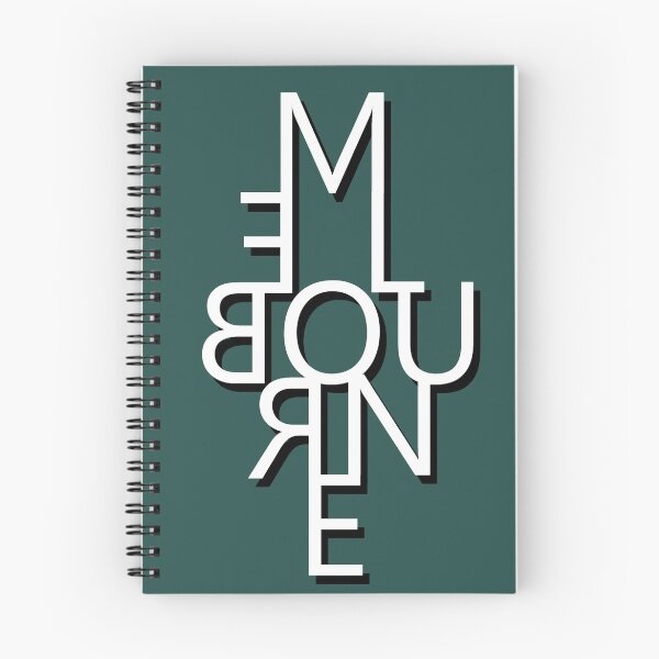 Item preview, Melbourne - Texto reflejado designed and sold by scribbledeath.