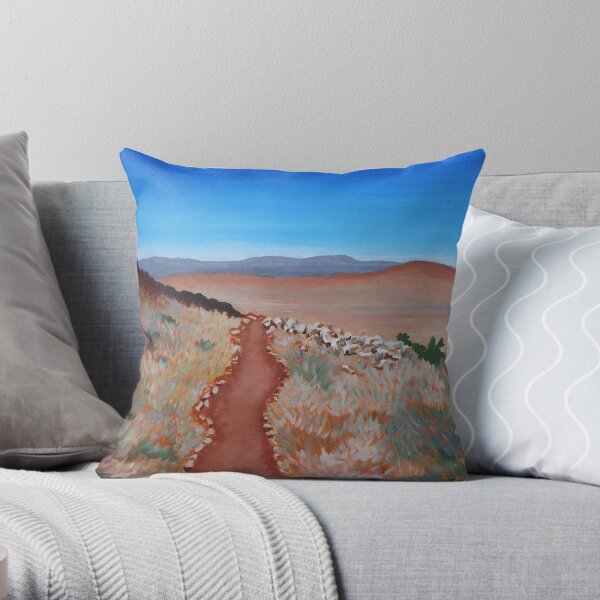 ROAD TO NOWHERE (AUSTRALIAN OUTBACK) Throw Pillow