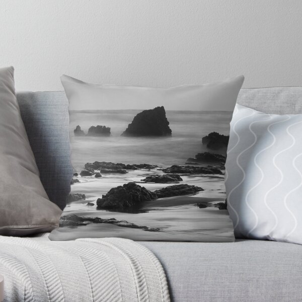 River Rocks 4, Aireys Inlet Throw Pillow
