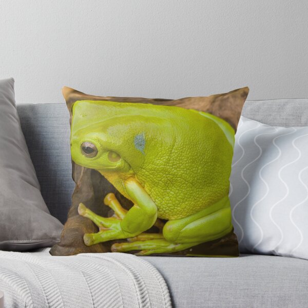 Item preview, green tree frog with blue dot designed and sold by Will Russell-Smith.