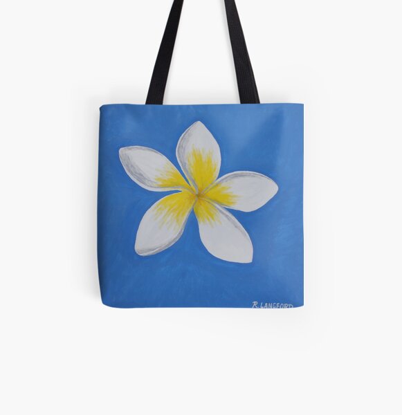 FRANGIPANI All Over Print Tote Bag