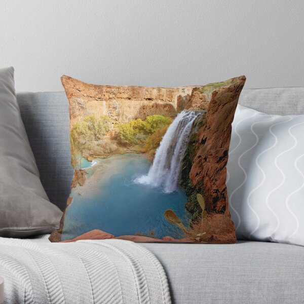 Havasupai Falls Throw Pillow