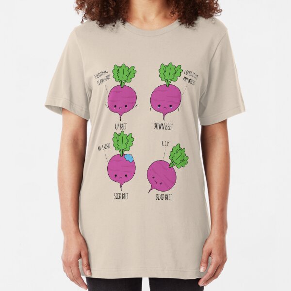 Beet Puns Slim Fit T-Shirt