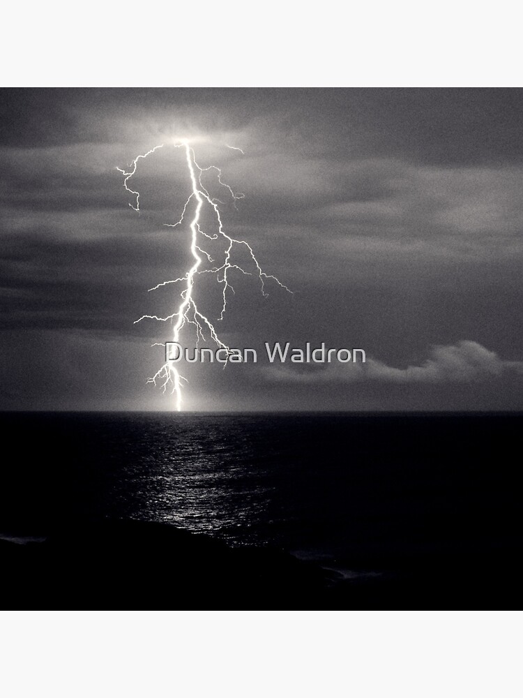 Thumbnail 2 of 2, Tote Bag, Dusk lightning over sea designed and sold by DuncanW.