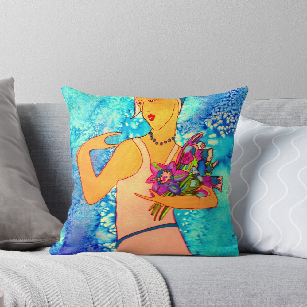 Item preview, Throw Pillow designed and sold by jamiewinter.