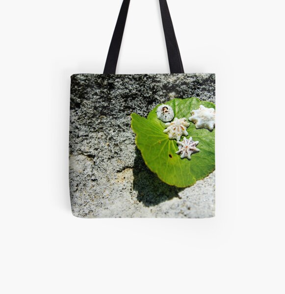 Shells on Stone All Over Print Tote Bag